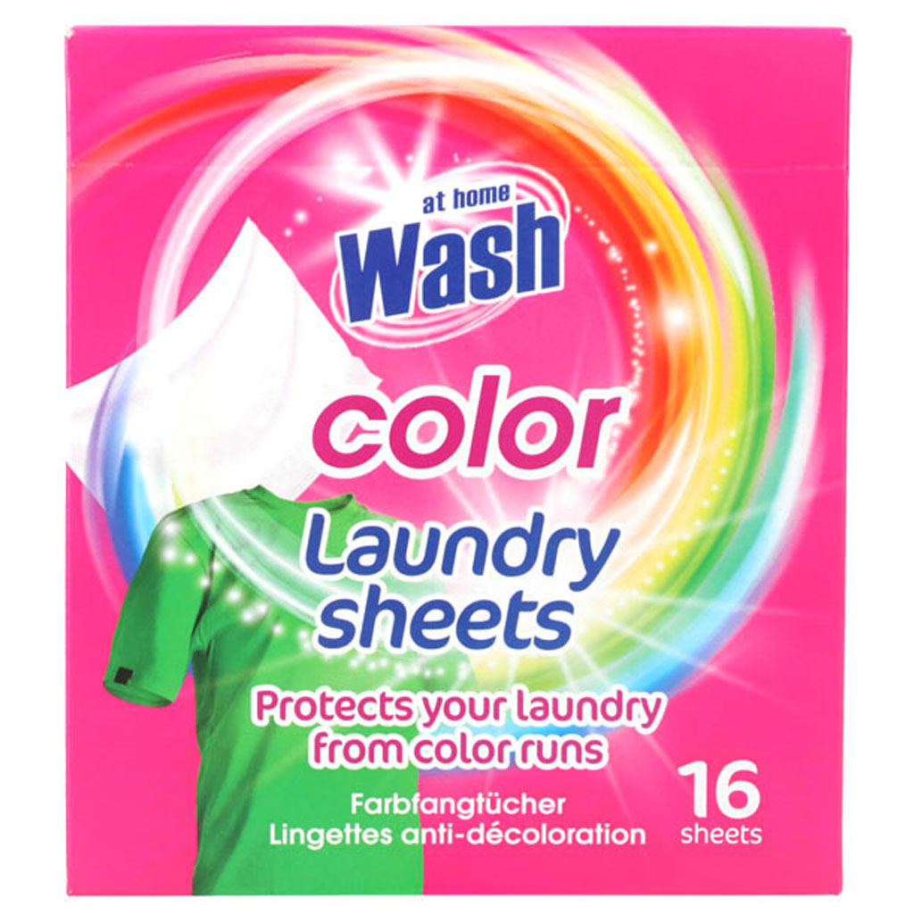 At Home Wash Laundry Sheets Color 16kpl